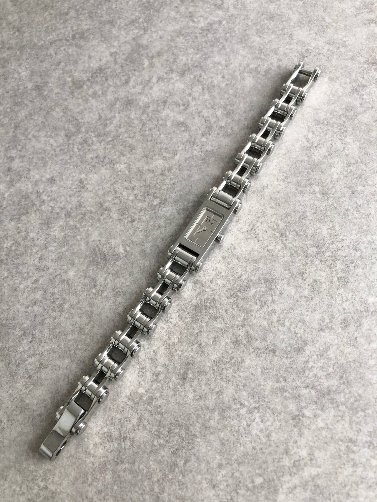 Christian Dior Logo Quartz Watch Silver Vintage D104-100 m6gp8y