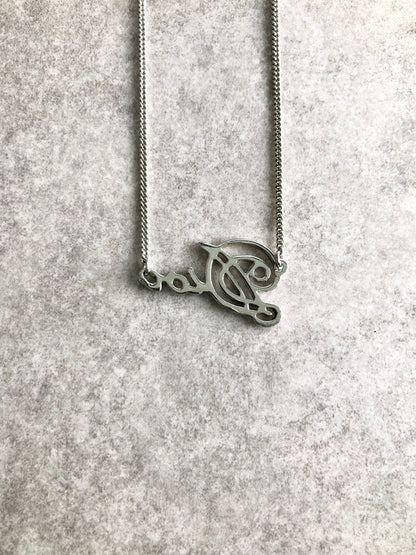 Christian Dior Dior Logo Necklace Silver Vintage kaxt7k