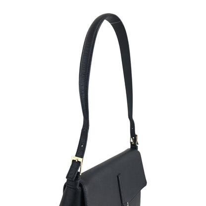 Salvatore Ferragamo Gancini Shoulder bag Black Vintage hrpw36