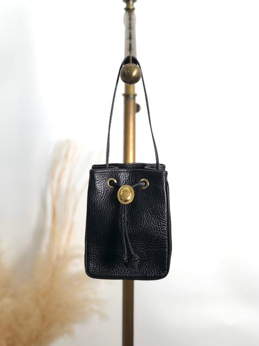 Christian Dior CD Logo Small Handbag Black Vintage fvy4ax