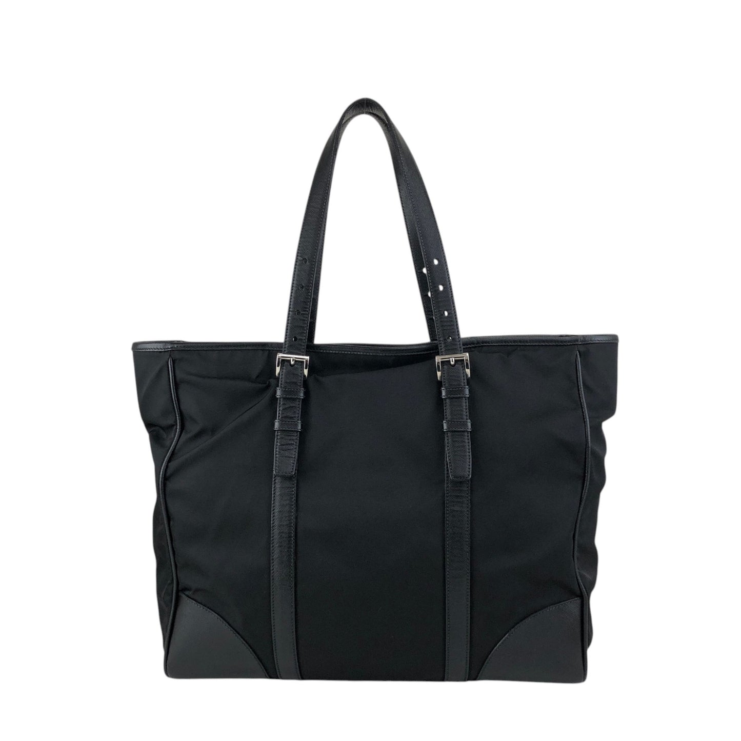 PRADA Tessuto Triangle Logo Totebag Black Vintage ivus2k