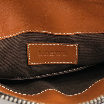 LOEWE Anagram Logo Shoulder bag Brown Vintage zn7dze