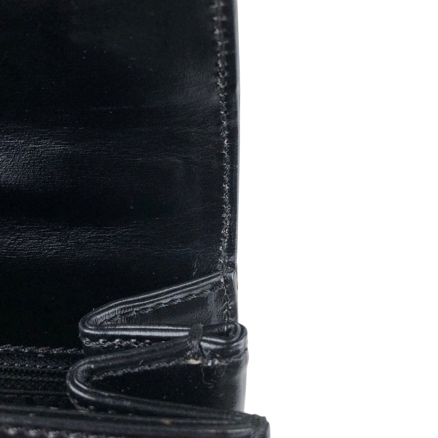 CELINE Gancini Chain Two-way Handbag Shoulder bag Black Vintage ydzyn7