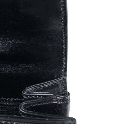 CELINE Gancini Chain Two-way Handbag Shoulder bag Black Vintage ydzyn7