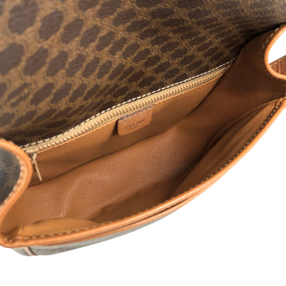 CELINE Macadam Blason Shoulder bag Brown Vintage uuvwb7
