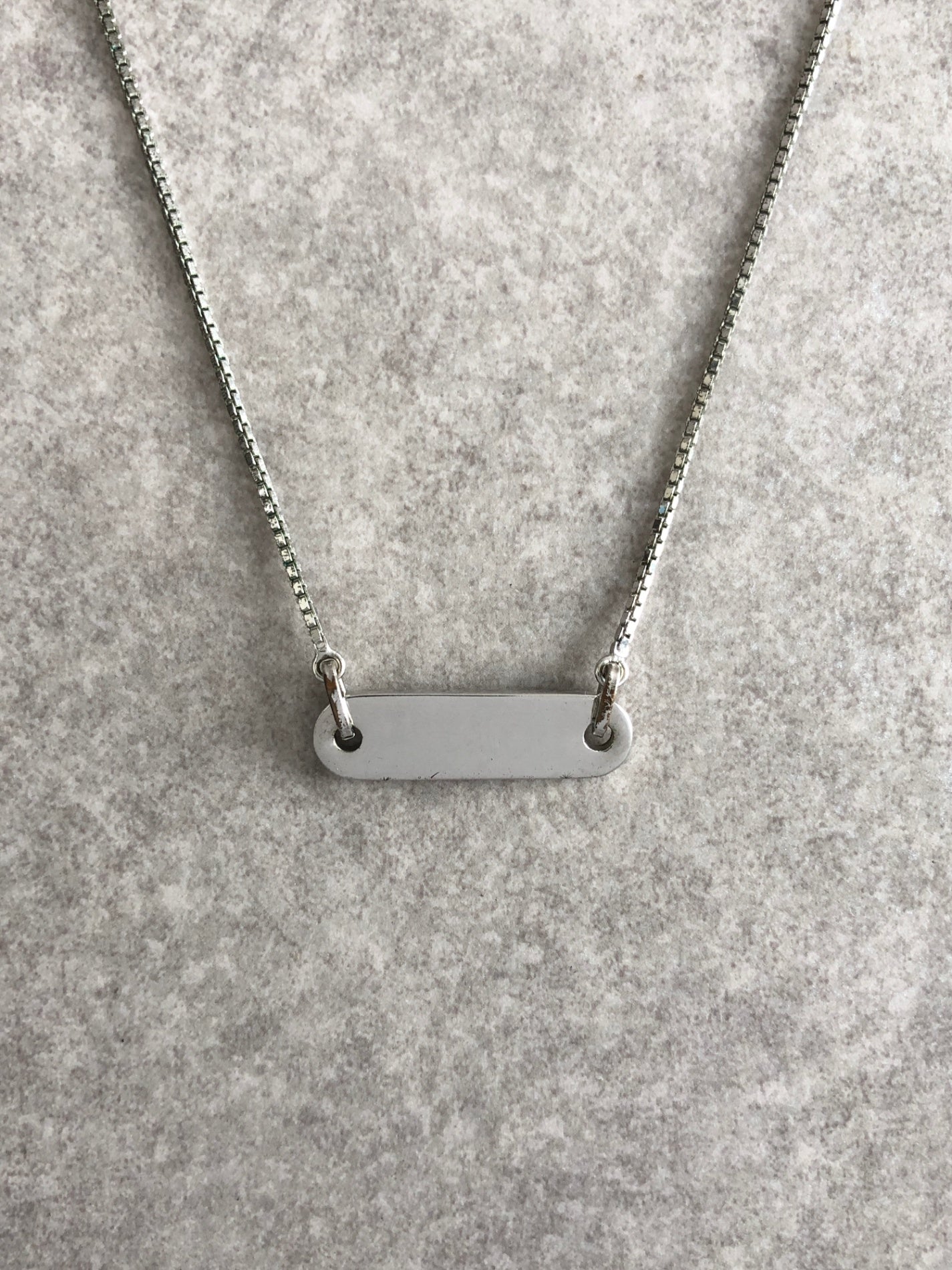 Christian Dior Logo Motif Necklace Silver Vintage cvjvv4