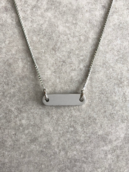 Christian Dior Logo Motif Necklace Silver Vintage cvjvv4