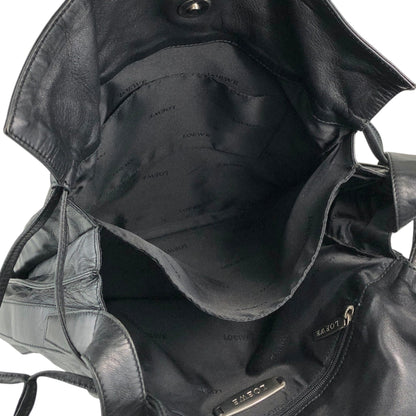 LOEWE Anagram Drawstring Shoulder bag Black Vintage zbxjy7