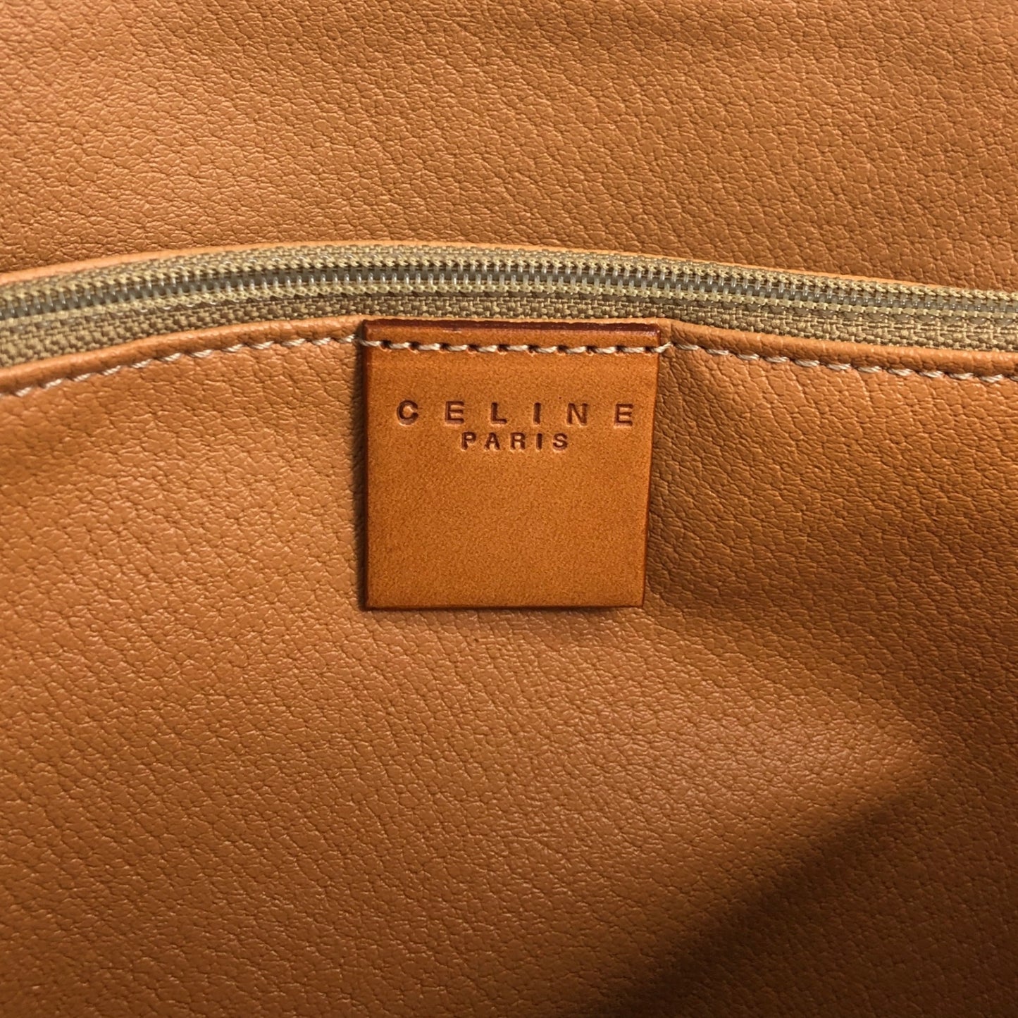 CELINE Macadam Blason Handbag Totebag Brown Vintage 8jw5jg