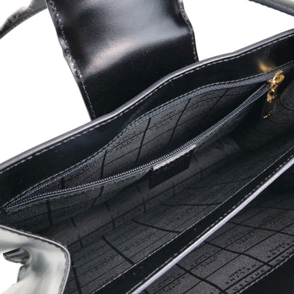 CELINE Horse Bit Shoulder bag Black Vintage snekiw