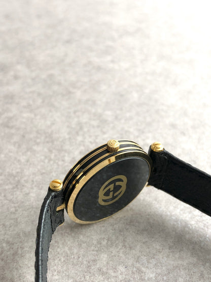 GUCCI Quartz Watch Black Vintage gipjhw