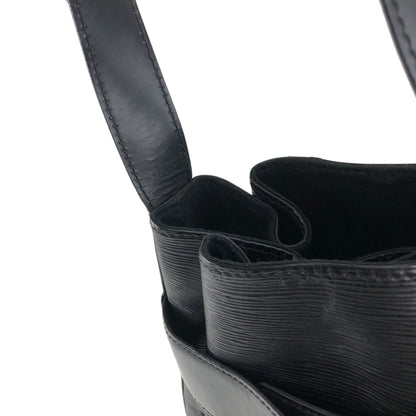 LOUIS VUITTON Epi Drawstring Shoulder bag Black Vintage v8epcv