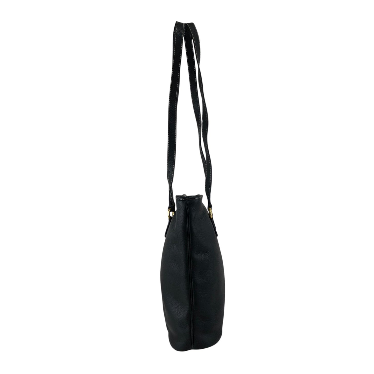 Christian Dior CD Logo Handbag Totebag Black Vintage 66ksm7
