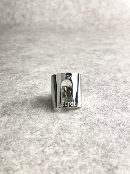 Christian Dior Ring Silver Vintage rn3y82
