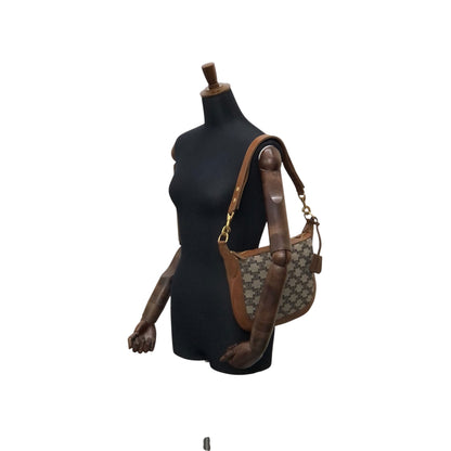 CELINE Macadam Shoulder bag Brown Vintage sun8w8