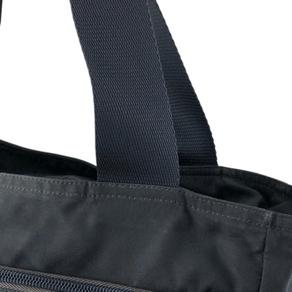 PRADA Tessuto Triangle Logo Totebag Black Vintage ztj777