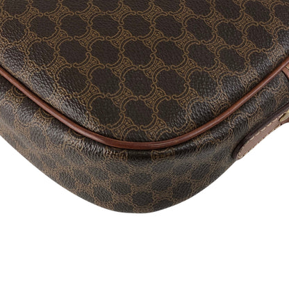 CELINE Macadam Blason Shoulder bag Brown Vintage y5kjmd