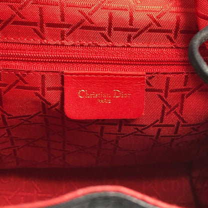 Christian Dior Logo Charm Backpack Black Vintage i7gek7