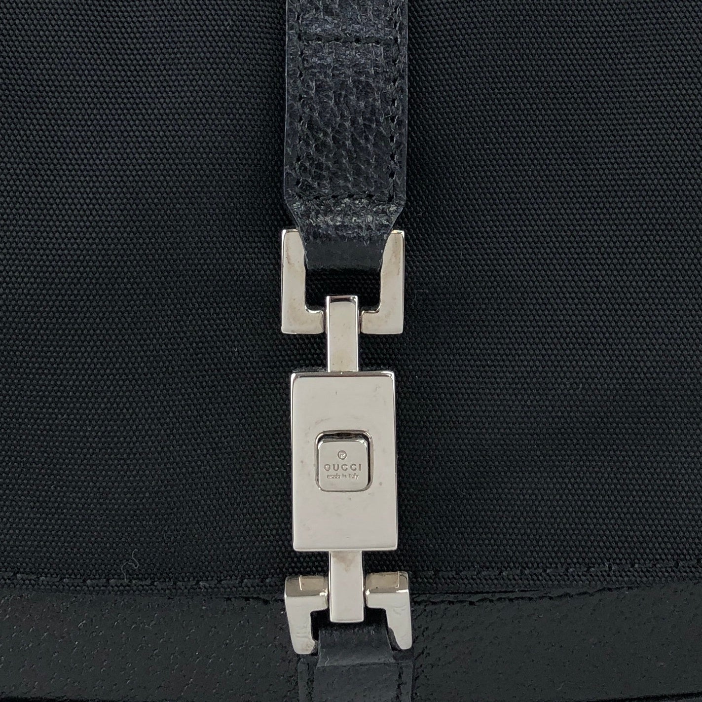 GUCCI Jackie Shoulder bag Black Vintage ja48kk