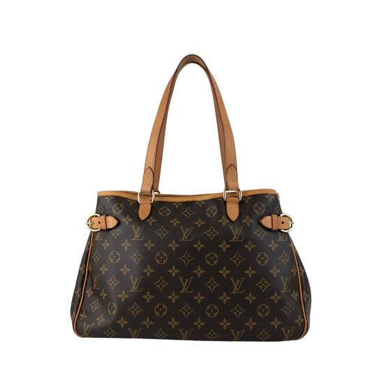 LOUIS VUITTON Monogram Handbag Batignolles Horizontal M51154 Totebag Brown Vintage f7etm4
