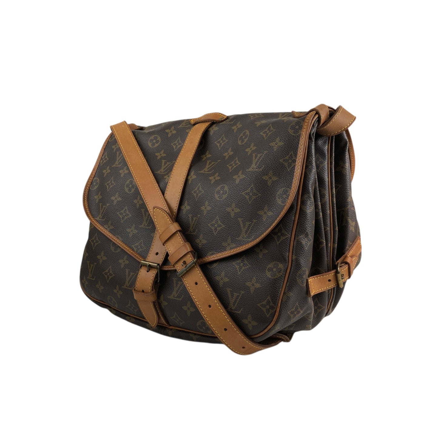 LOUIS VUITTON Monogram Shoulder bag Brown M42256 Vintage 38nfh4