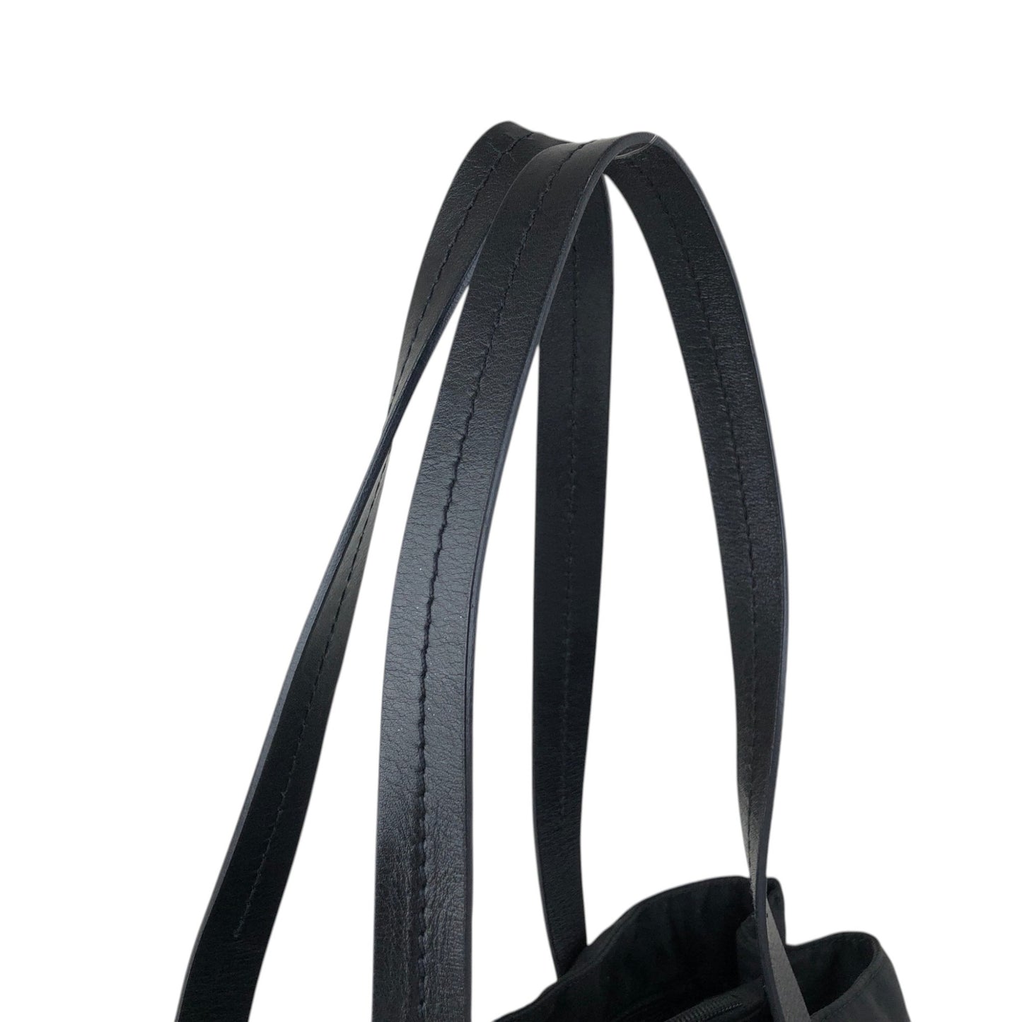 PRADA Tessuto Triangle Logo Totebag Black Vintage m6zub7