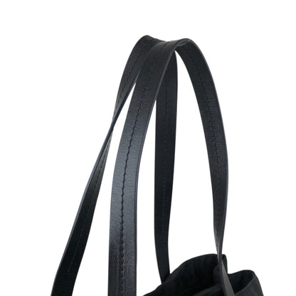 PRADA Tessuto Triangle Logo Totebag Black Vintage m6zub7