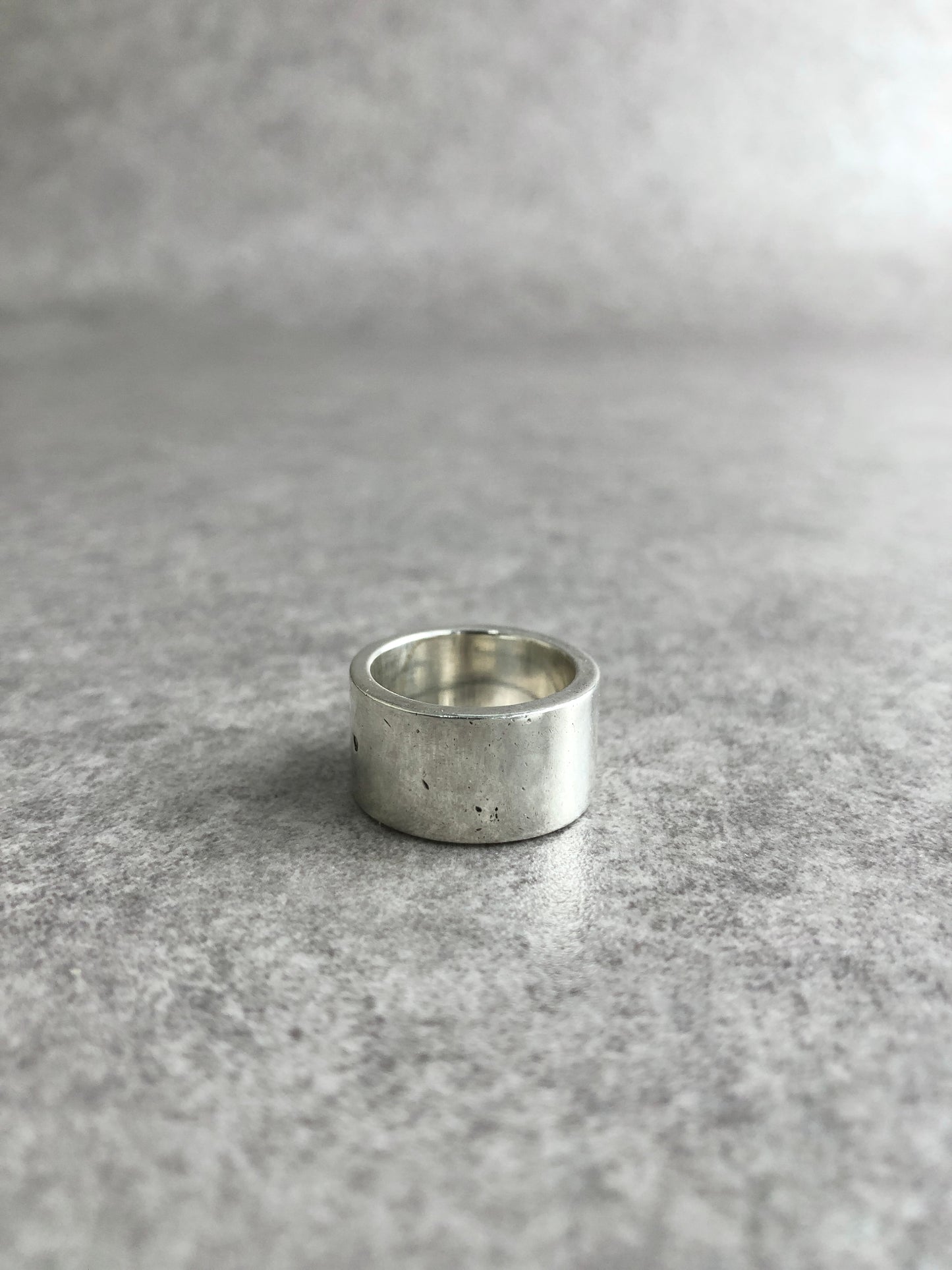 CELINE Logo Ring Silver Vintage ydg286