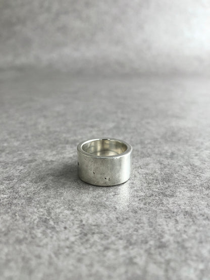 CELINE Logo Ring Silver Vintage ydg286