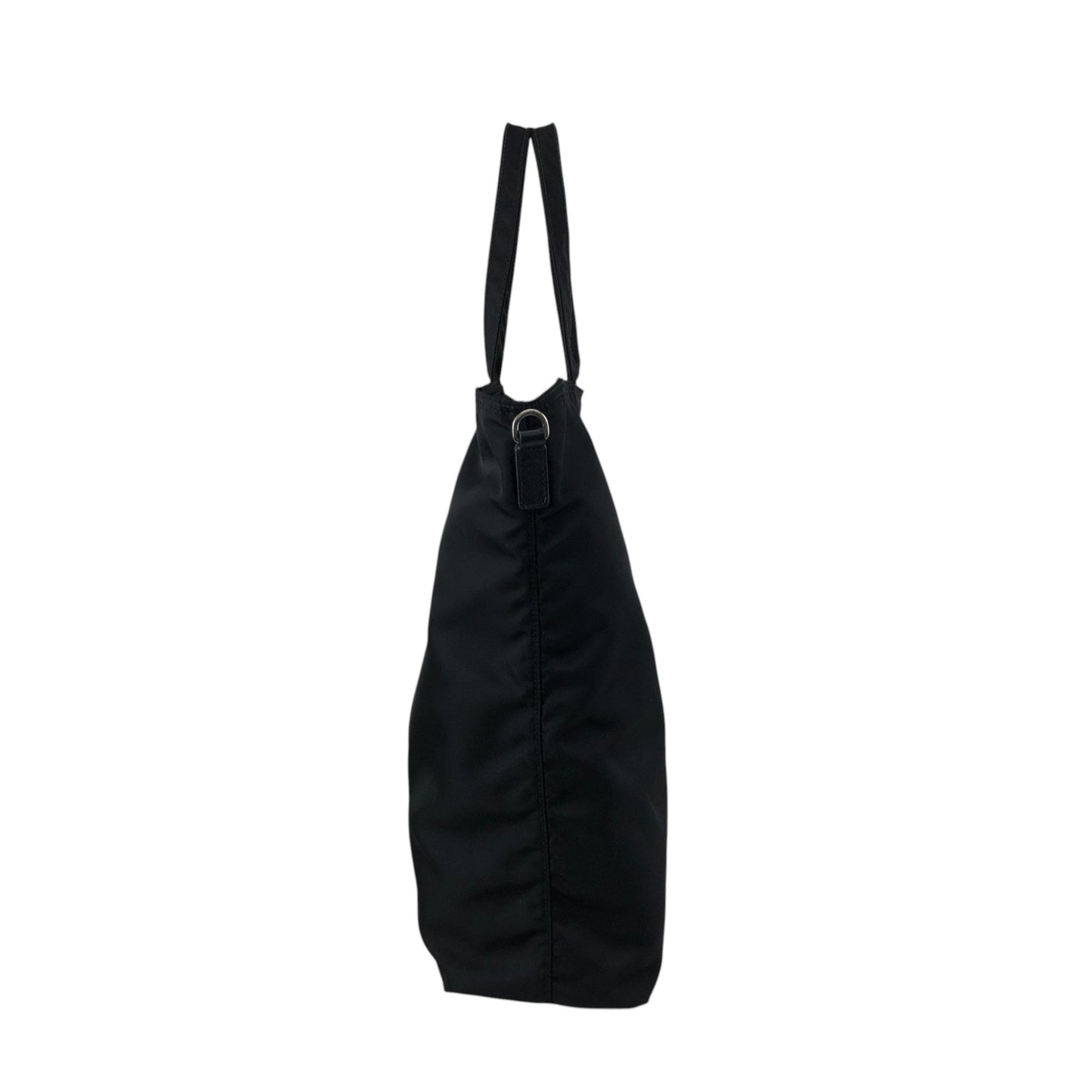 PRADA Tessuto Triangle Logo Two-way Handbag Shoulder bag Black Vintage 3syb38
