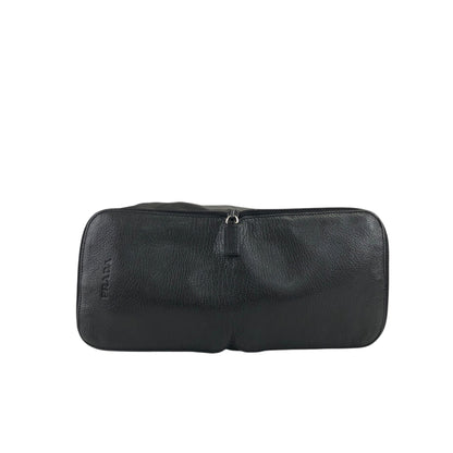 PRADA Triangle Logo Shoulder bag Black Vintage s733w2