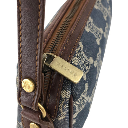 CELINE Paris Macadam Handbag Indigo Vintage 5tscu3