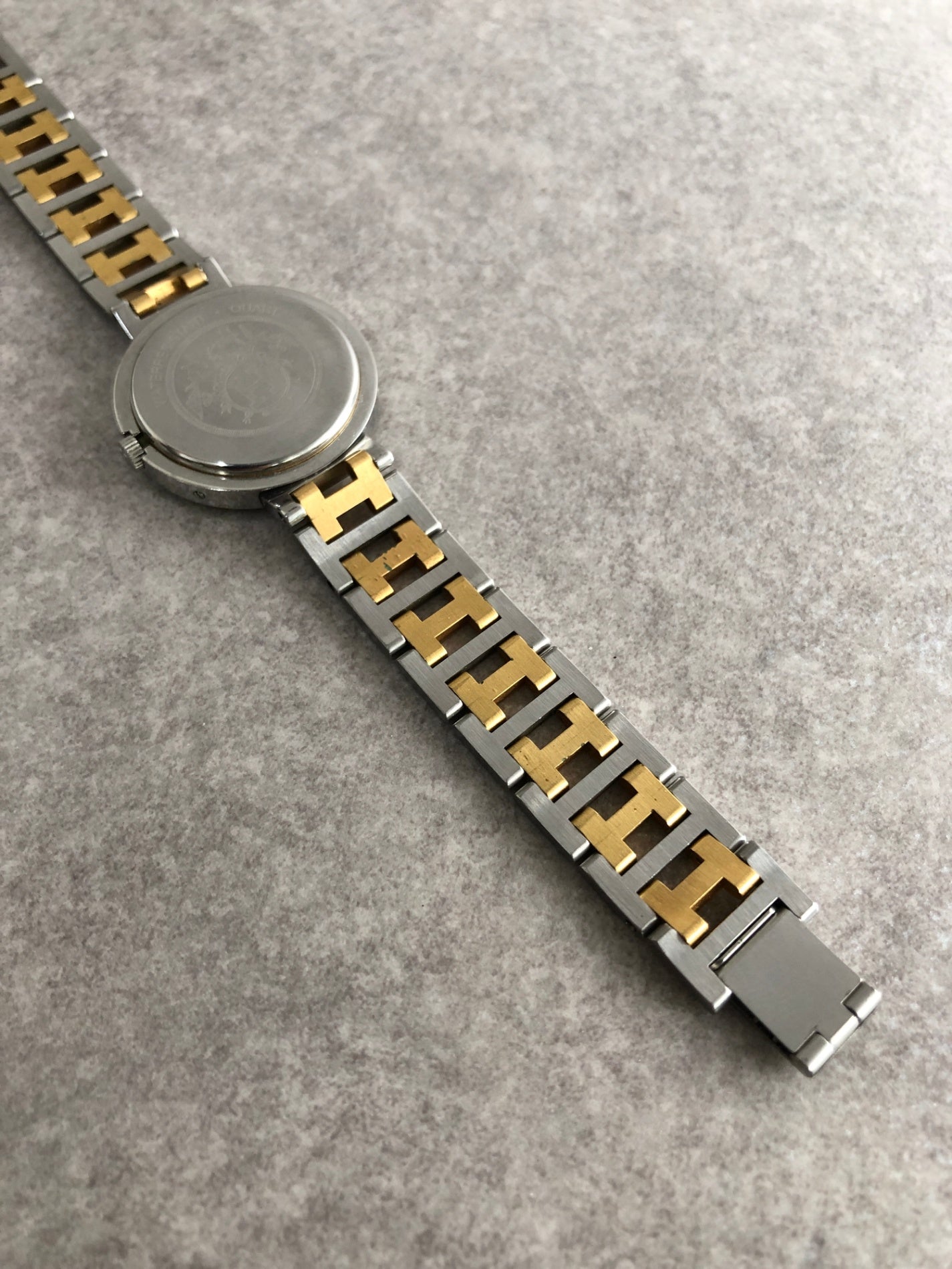 HERMES Watch Gold×Silver Vintage gmrz5y