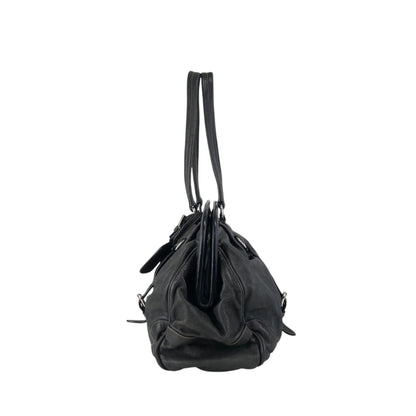 PRADA Triangle Logo Handbag Gray Vintage x8guys