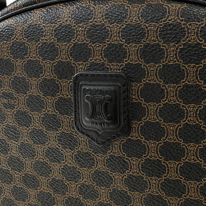 CELINE Macadam Blason Half Round Handbag Black Vintage a78a54
