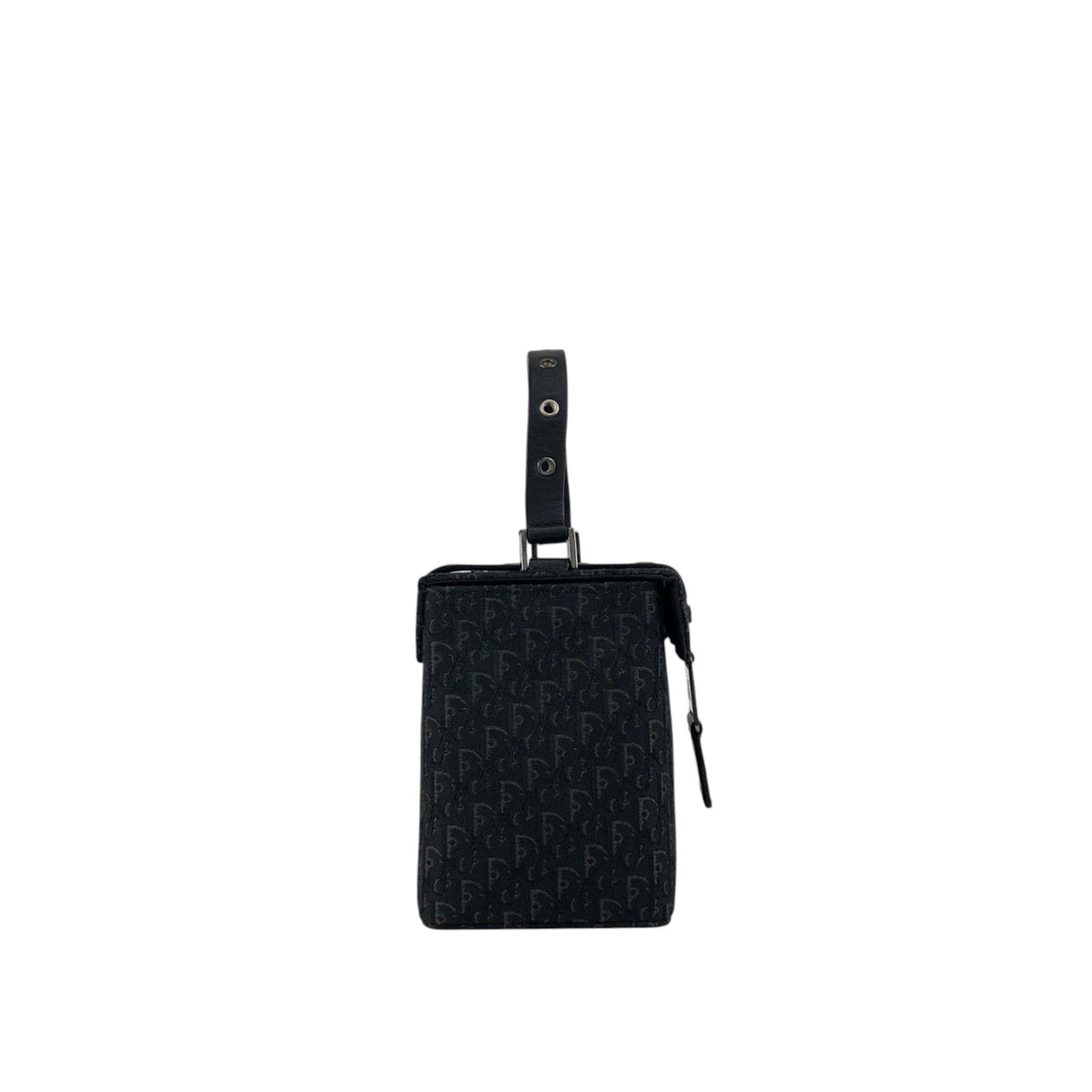 Christian Dior Logo Trotter Small Handbag Vanity bag Black Vintage kebsei