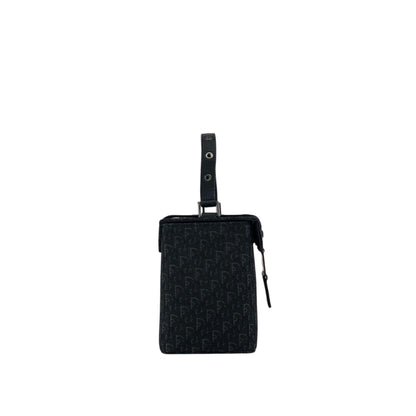 Christian Dior Logo Trotter Small Handbag Vanity bag Black Vintage kebsei