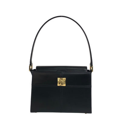 Yves Saint Laurent YSL Logo Handbag Black Vintage saezt8