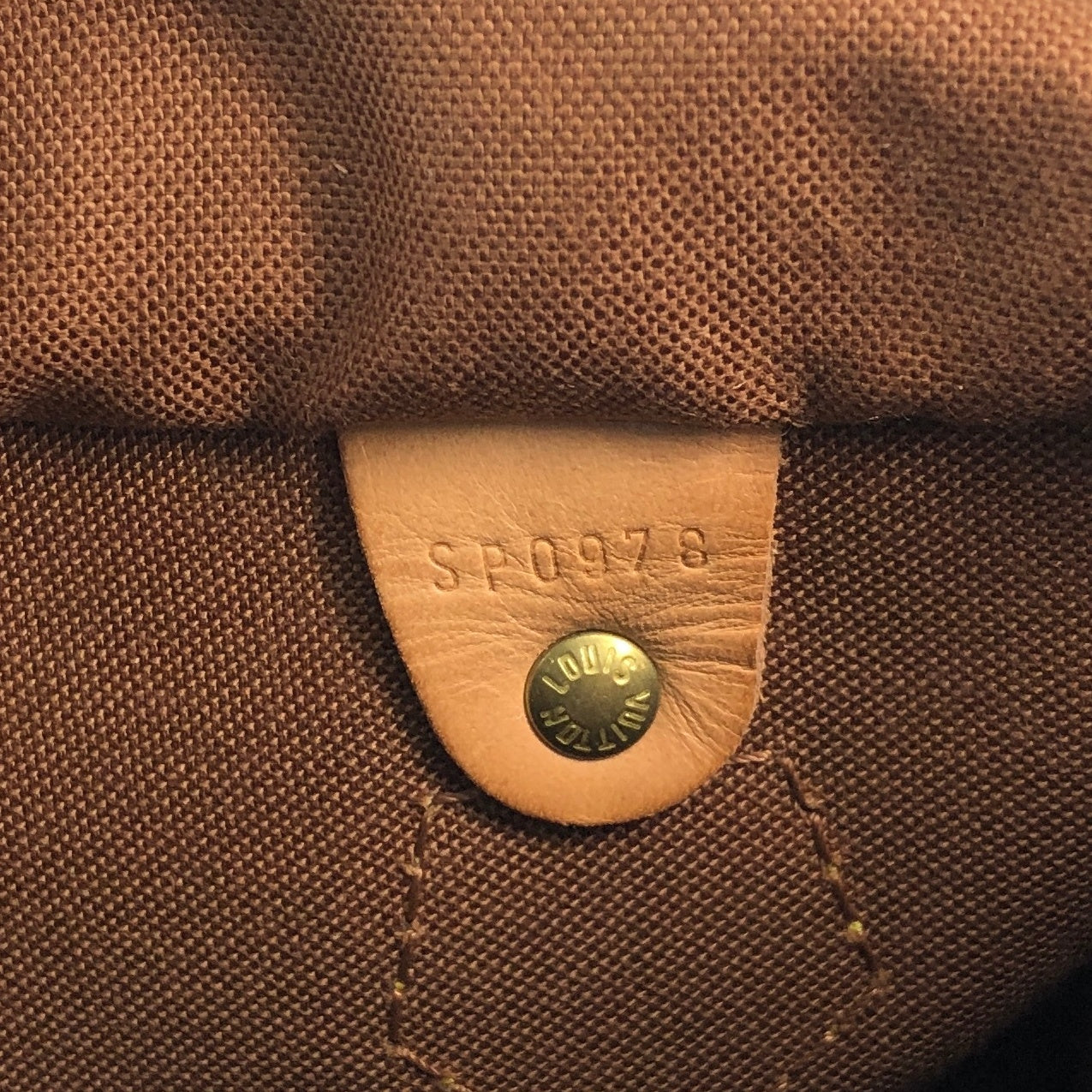 LOUIS VUITTON Monogram Small Boston bag Brown Vintage pg4nya