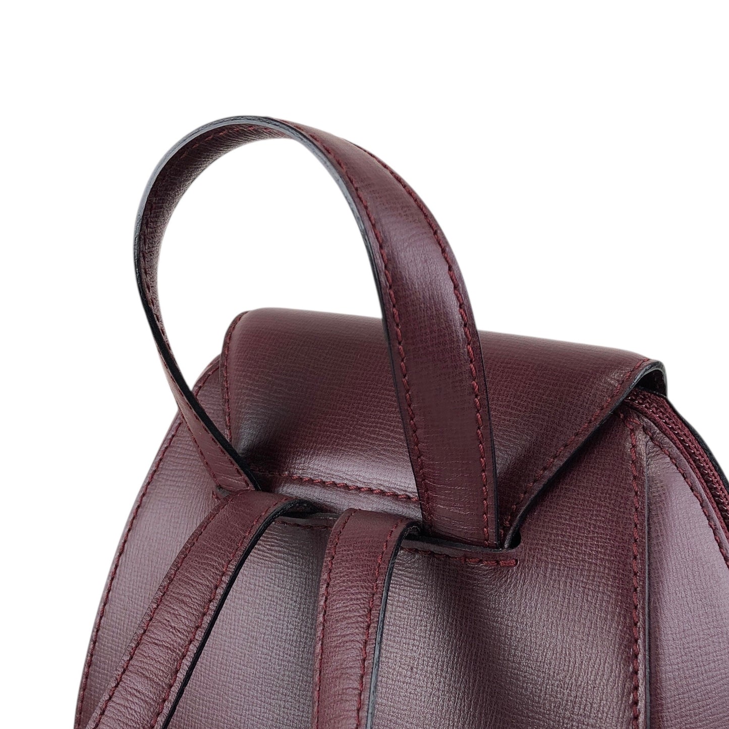 Cartier Turn Lock Backpack Bordeaux Vintage 4bx5iv