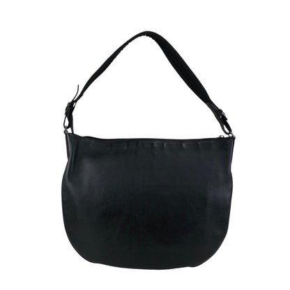 GUCCI Logo Embossed Shoulder bag Black Vintage v755ui