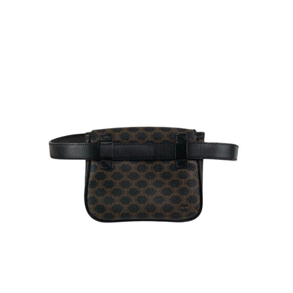 CELINE Macadam Sling bag Shoulder bag Black Vintage uwmfjs