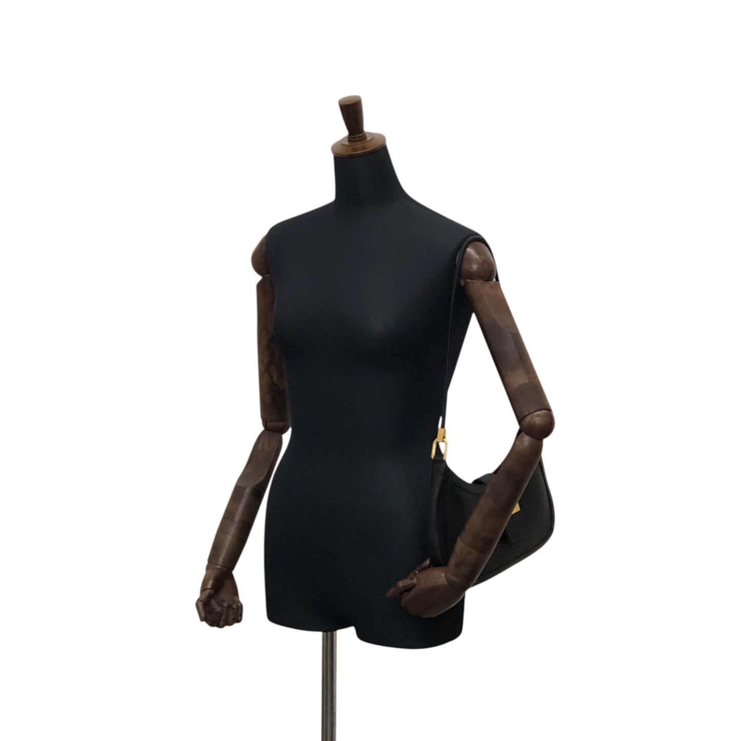 GUCCI G Motif Shoulder bag Black Vintage 3z62yh