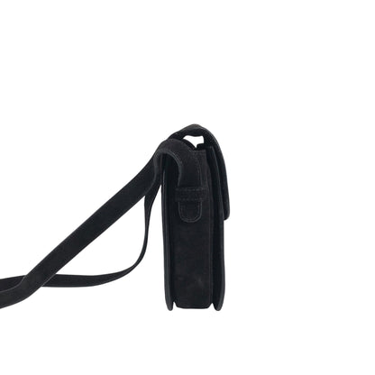 CELINE Horse Bit Shoulder bag Black Vintage yffeiu