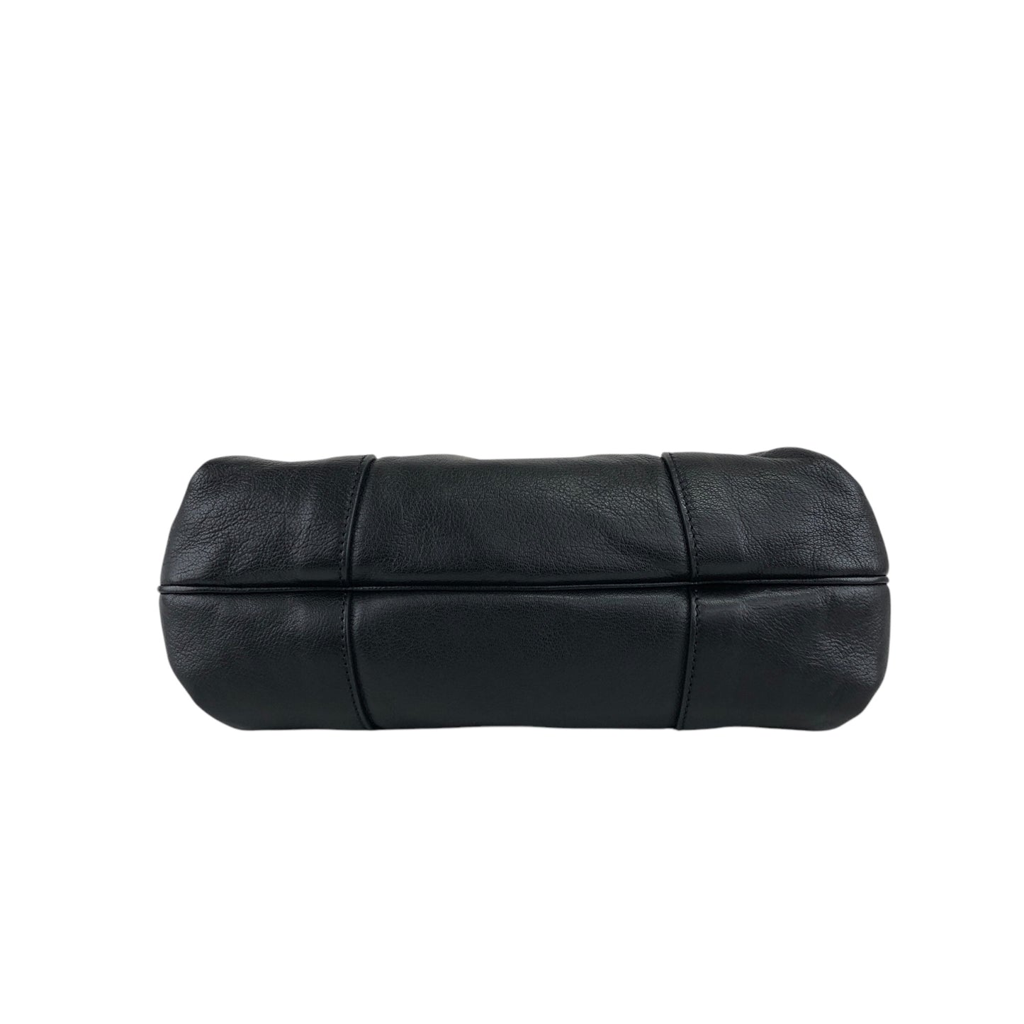 CELINE Logo Shoulder bag Hobobag Black Vintage b8ejp4