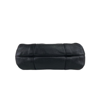 CELINE Logo Shoulder bag Hobobag Black Vintage b8ejp4