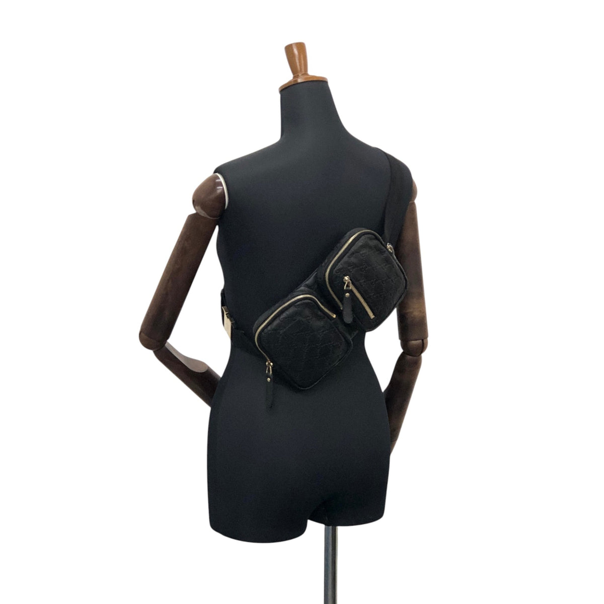 GUCCI Shoulder bag Sling bag Black Vintage 2b2jge