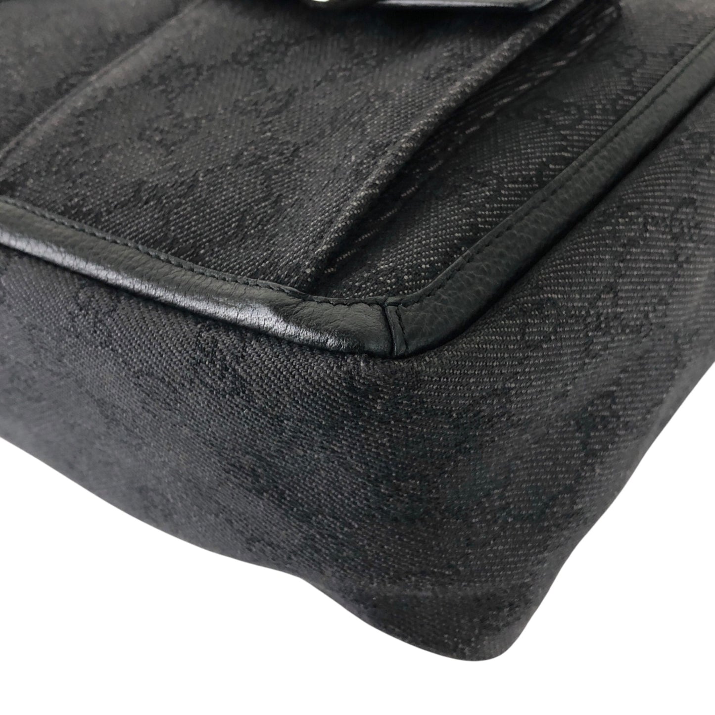 GUCCI GG Canvas Handbag Totebag Black 268639 Vintage jjx8f3