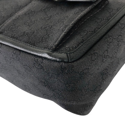 GUCCI GG Canvas Handbag Totebag Black 268639 Vintage jjx8f3