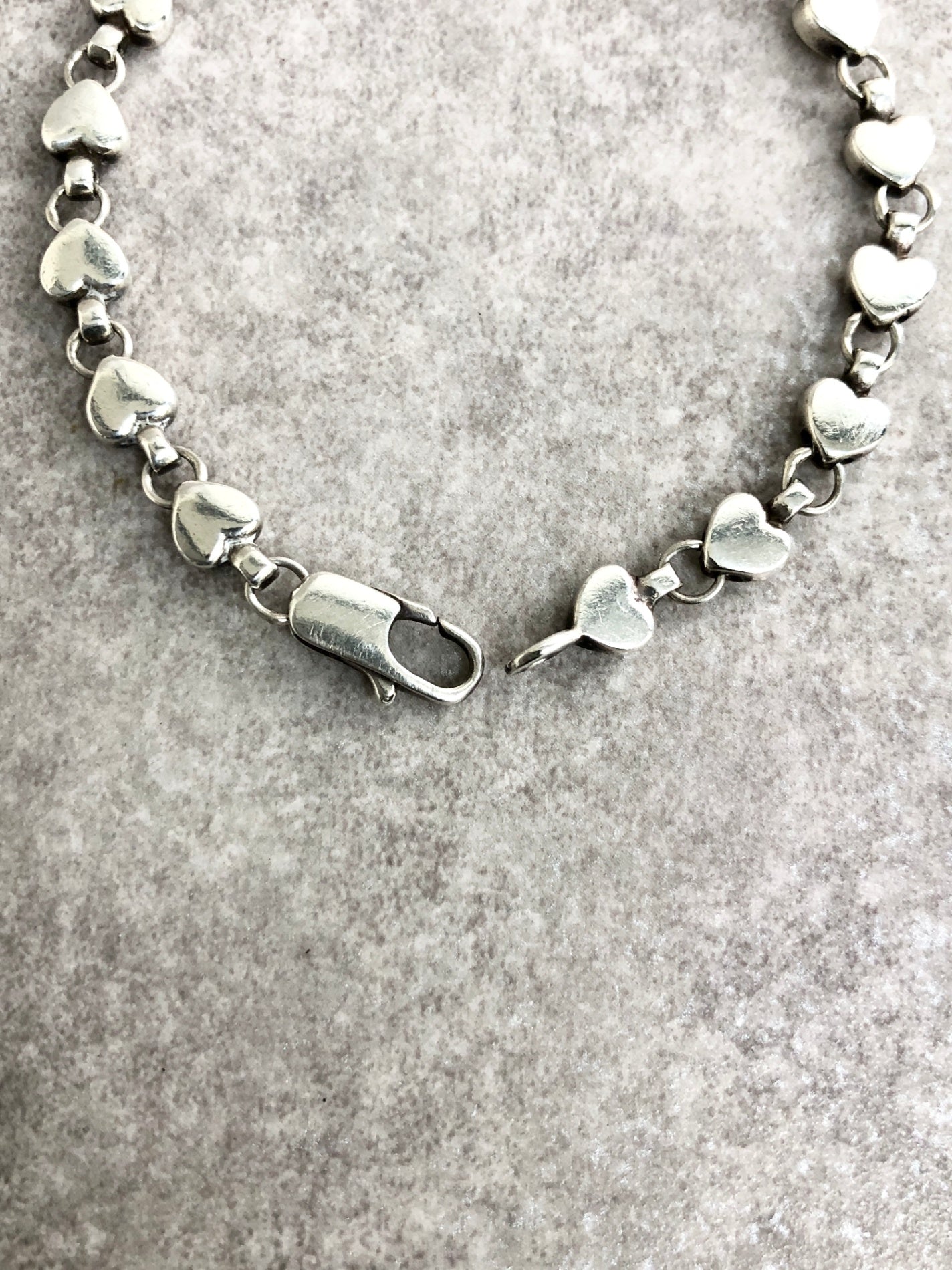 Tiffany & Co. Heart Motif Bracelet Silver Vintage y38d46